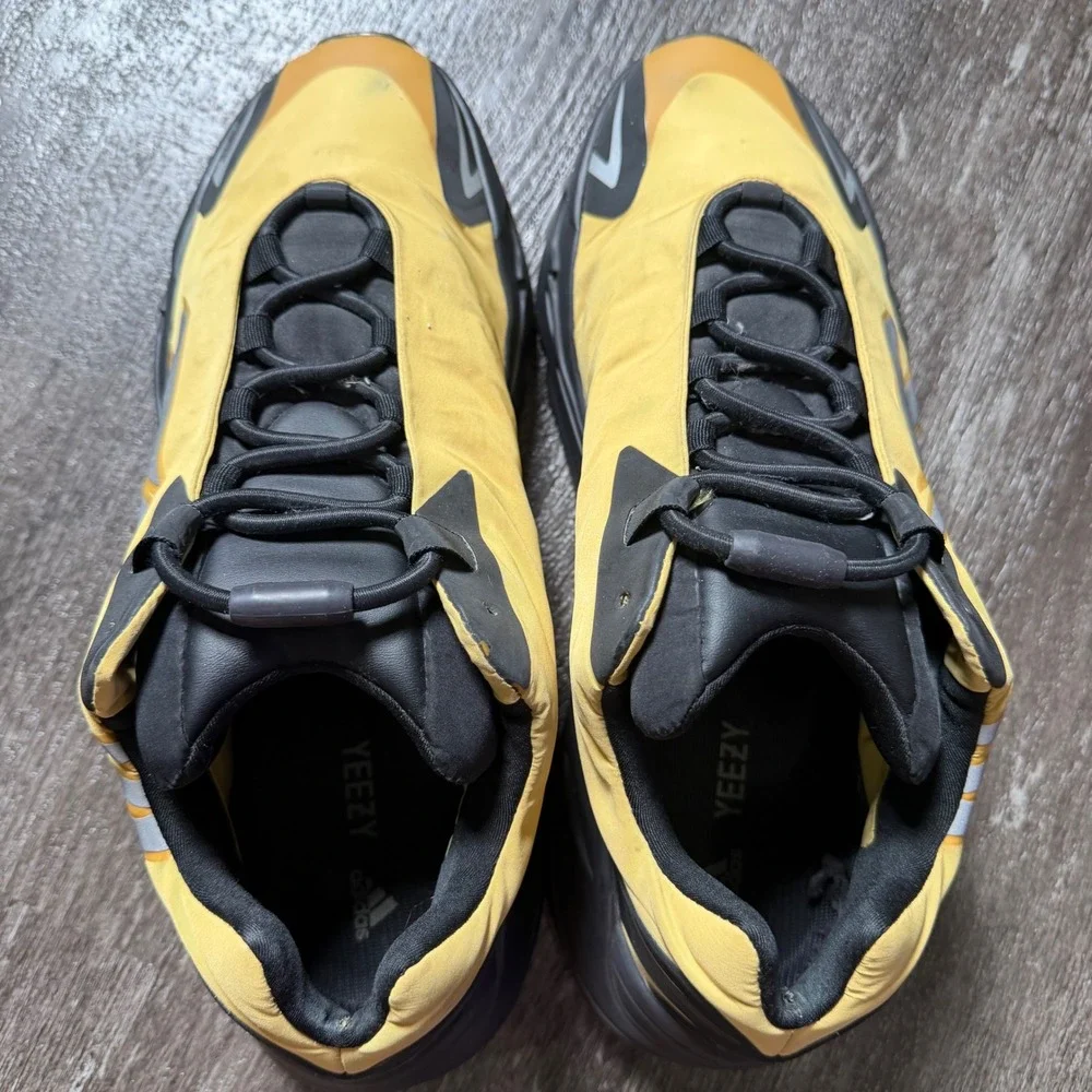 Adidas Yeezy Boost 700 MNVN Mens 12.5 Honey Flux Yellow Reflective  Sneaker